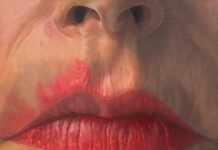 An Observational Painter? Perhaps, Perhaps Not Catherine Murphy, “Persimmon,” 1991, oil on canvas, 25 3/4 x 29 1/2 in., collection of Dixie Sheridan