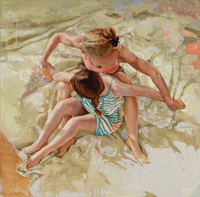 Diana Tremaine, “Infinite” 2024, oil on canvas, 50” x 50