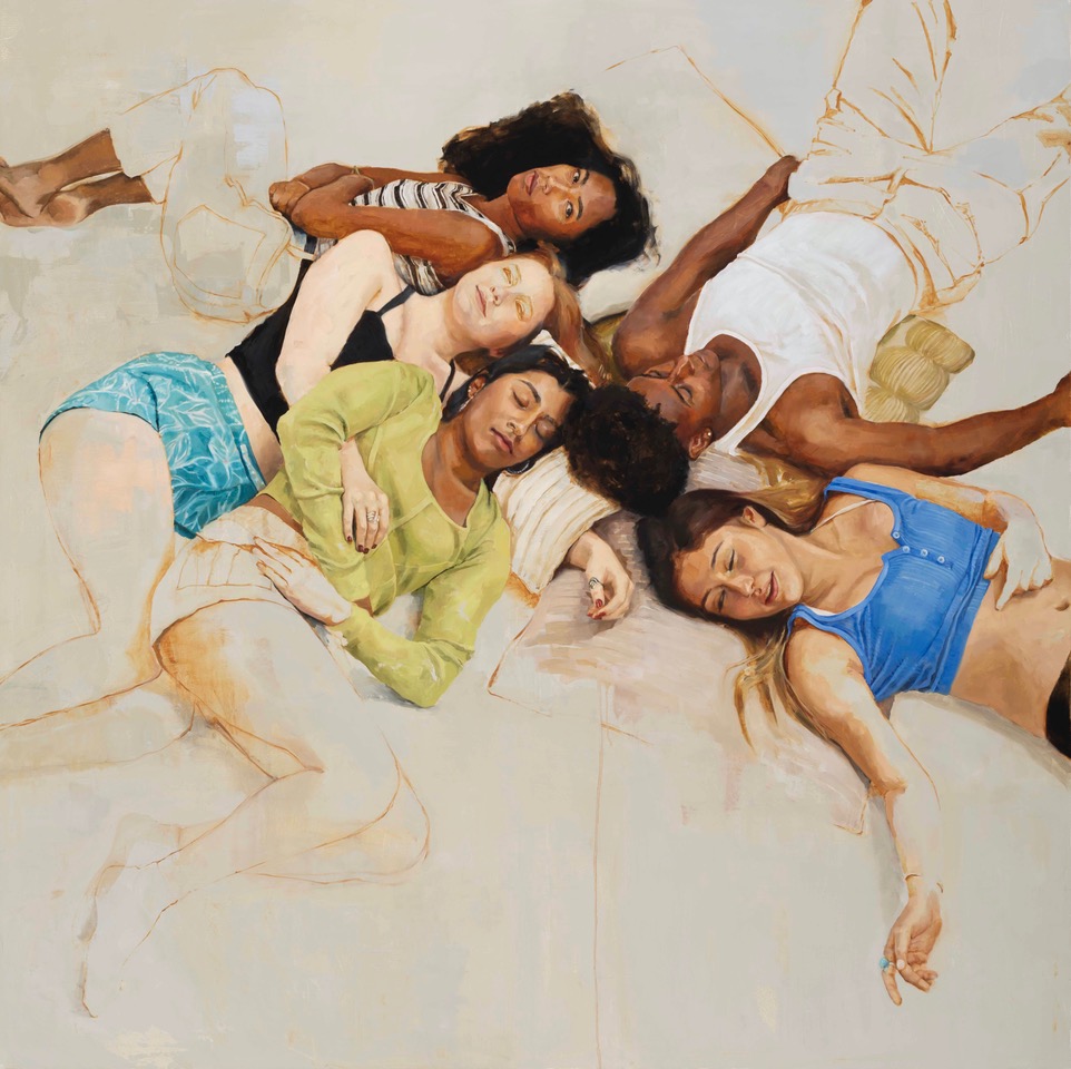 Diana Tremaine, “Metanoia” 2024, oil on canvas, 60” x 60"