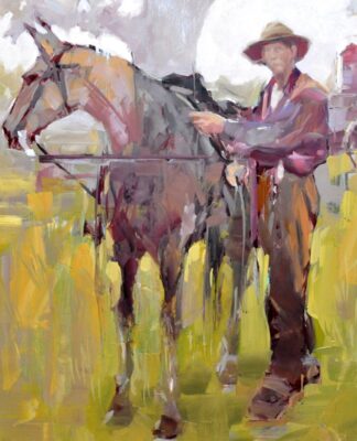 PleinAir Magazine's 13th Annual PleinAir Salon Art Competition March 2024 Lon Brauer Missouri Rain Western Honorable Mention