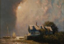 Art Collectors Spotlight: A Love for Marine Art Art collectors - William Patrick Duffy (b. 1948), "Clearing: South Coast," 2003, oil on Masonite, 9 x 11 in.