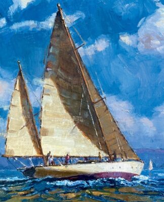 PleinAir Magazine's 13th Annual PleinAir Salon Art Competition March 2024 Debra Huse Wind Chaser Vehicle Honorable Mention