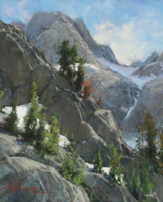 PleinAir Magazine's 13th Annual PleinAir Salon Art Competition March 2024 Kim Lordier Reaching the Minarets Plein Air Pastel Honorable Mention