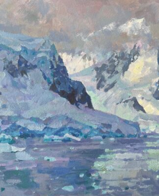 PleinAir Magazine's 13th Annual PleinAir Salon Art Competition March 2024 Kevin Macpherson Antarctica Plein air Acrylic Honorable Mention