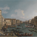 Join Us for a Rare Fine Art Trip to Venice Regatta on the Grand Canal Giovanni Antonio Canal (1697-1768), known as Canaletto