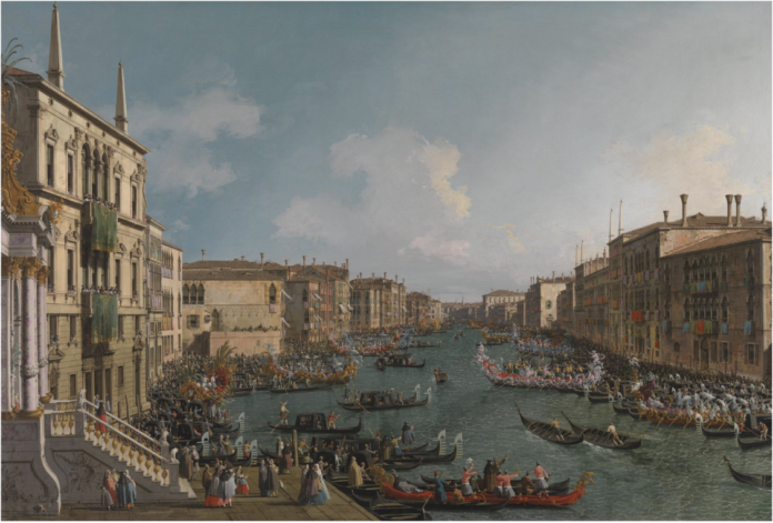 Regatta on the Grand Canal Giovanni Antonio Canal (1697-1768), known as Canaletto