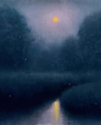 PleinAir Magazine's 13th Annual PleinAir Salon Art Competition March 2024 Tatiana Roulin Midsummer Night Nocturne Honorable Mention
