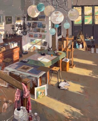 PleinAir Magazine's 13th Annual PleinAir Salon Art Competition March 2024 Haidee-Jo Summers Morning Light in the Studio Building Honorable Mention
