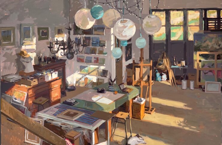PleinAir Magazine's 13th Annual PleinAir Salon Art Competition March 2024 Haidee-Jo Summers Morning Light in the Studio Building Honorable Mention