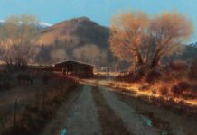 The 52nd Annual Prix de West Prix de West - Brent Cotton (b. 1972), "November Morning," 2024, oil on board, 26 x 40 in.