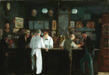 A Favorite Painting: “McSorley’s Bar” by John Sloan John Sloan (1871–1951), "McSorley’s Bar," 1912, oil on canvas, 26 x 32 in., Detroit Institute of Arts, Founders Society Purchase, General Membership Fund, 24.2