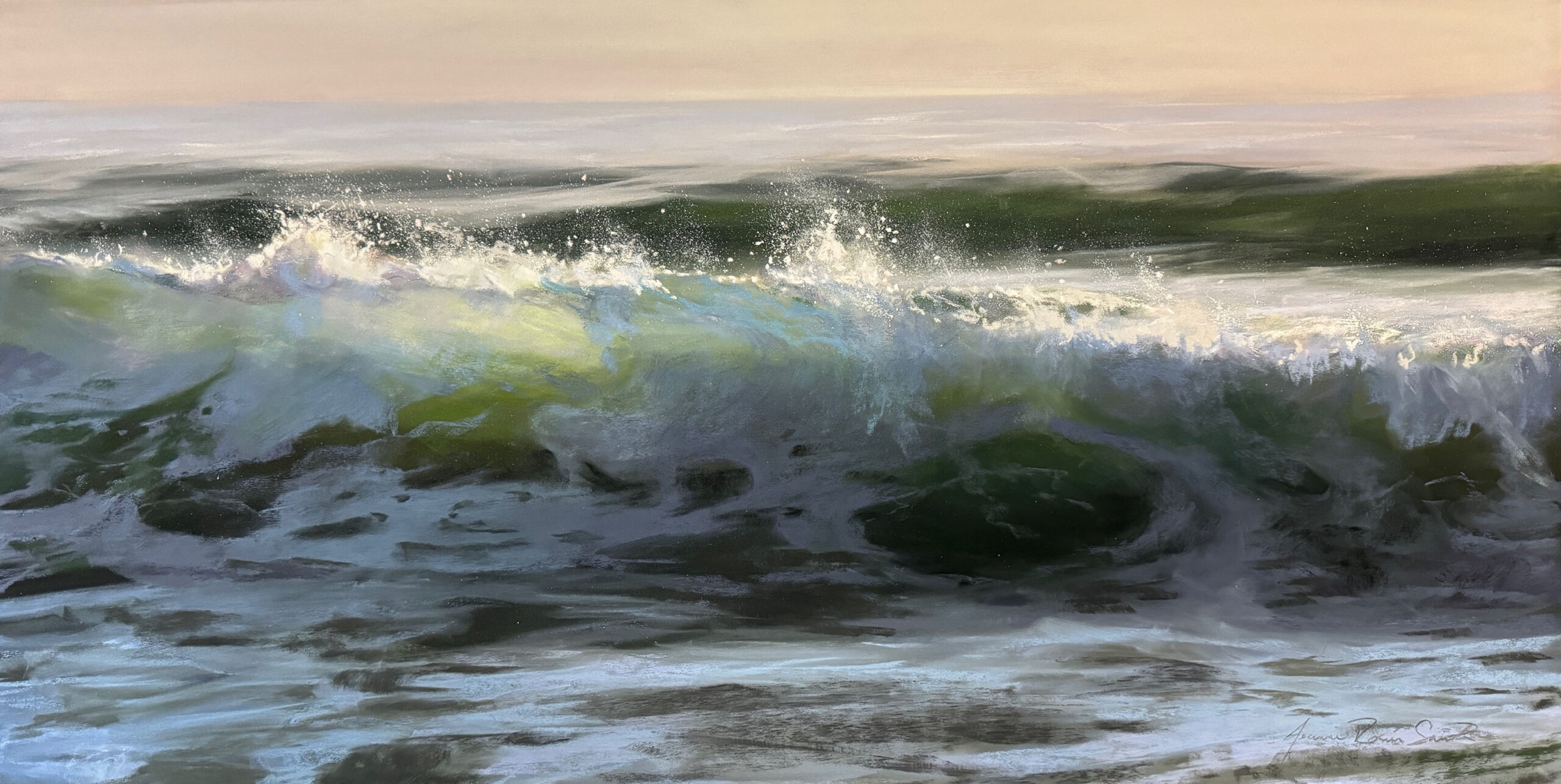 Jeanne Rosier Smith, “Dreaming of Morning,” Pastel,18 x 36 inches