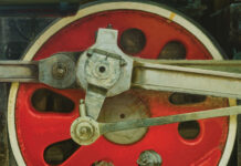 The Art of Trains Zhongli Gong (lifedates unknown), "Polishing," 1984, oil on canvas, 55 x 45 in.