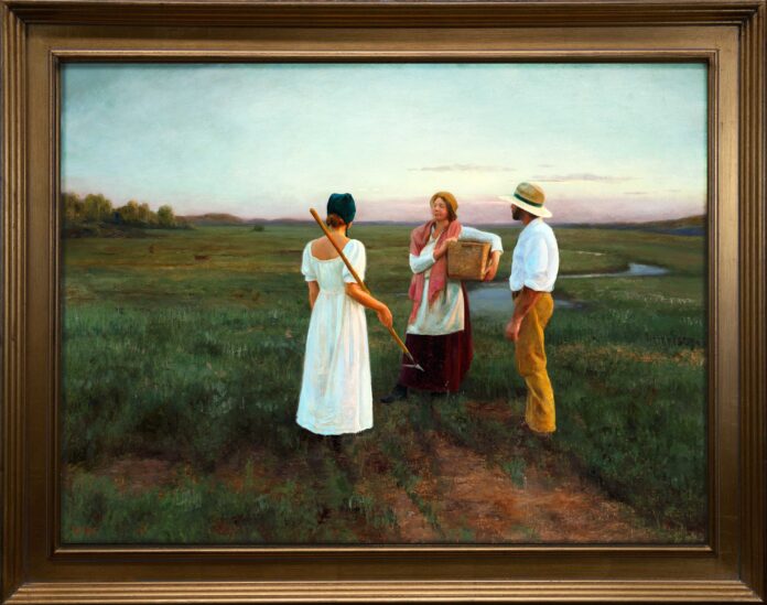 Morgan Irons, "Evening Air," unframed 18 x 24 in., framed 22 x 28 in.