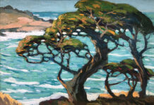 Ladies of Light Mary DeNeale Morgan (1868-1948), "Blue Bay Pt. Lobos," oil on canvas, 14 x 18 in.