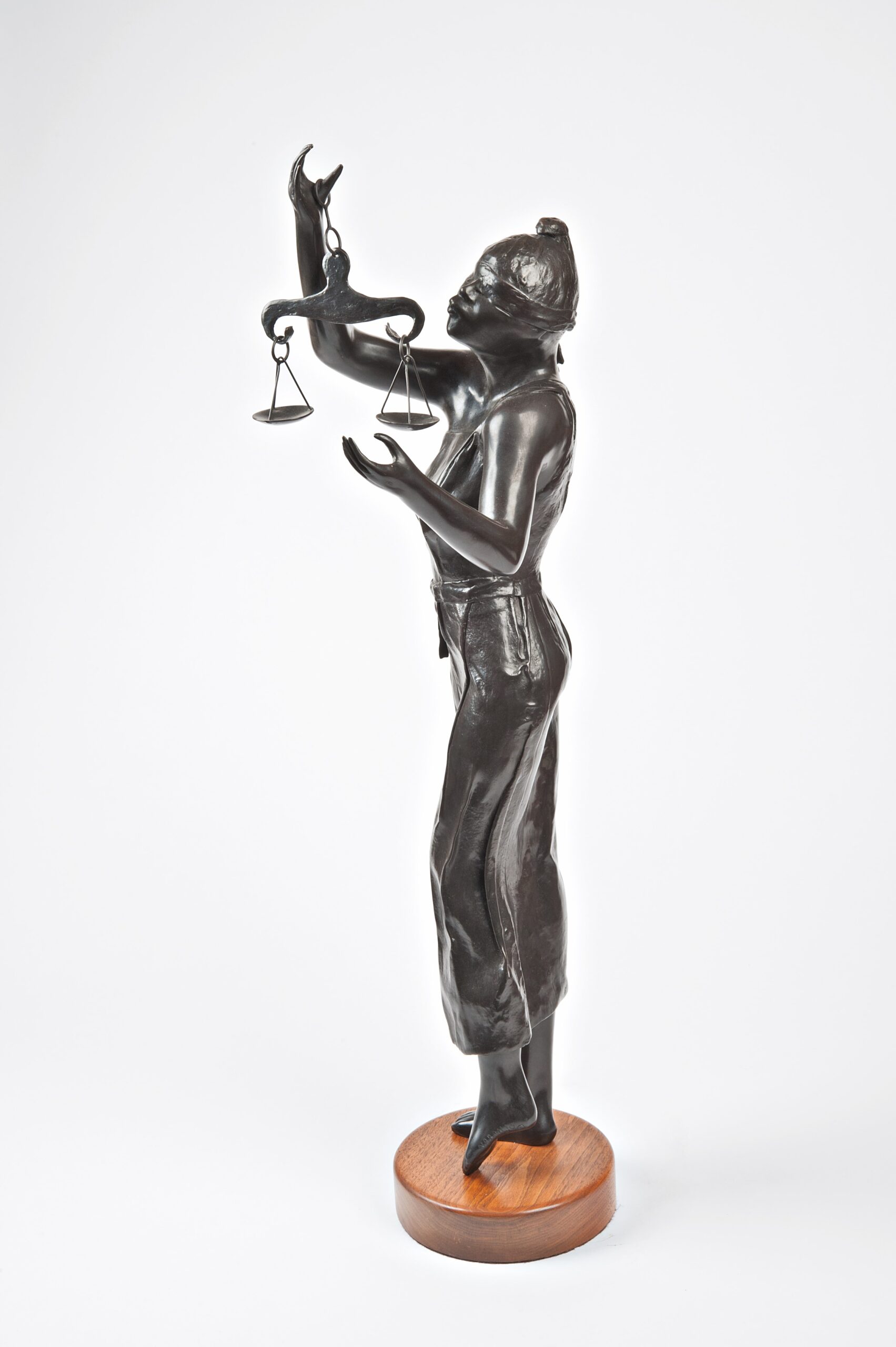 Michael Naranjo, “Justice,” 1994, Ed. of 10, bronze, 33 ¼ x 10 x 11 in.