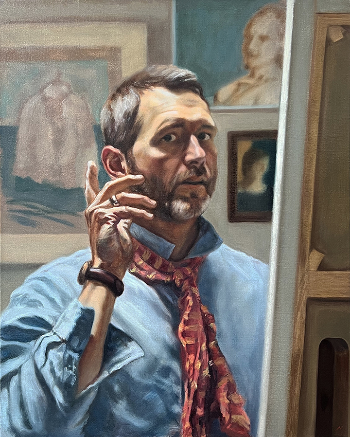 Quick to Listen, 2020, oil on linen, 24x30”