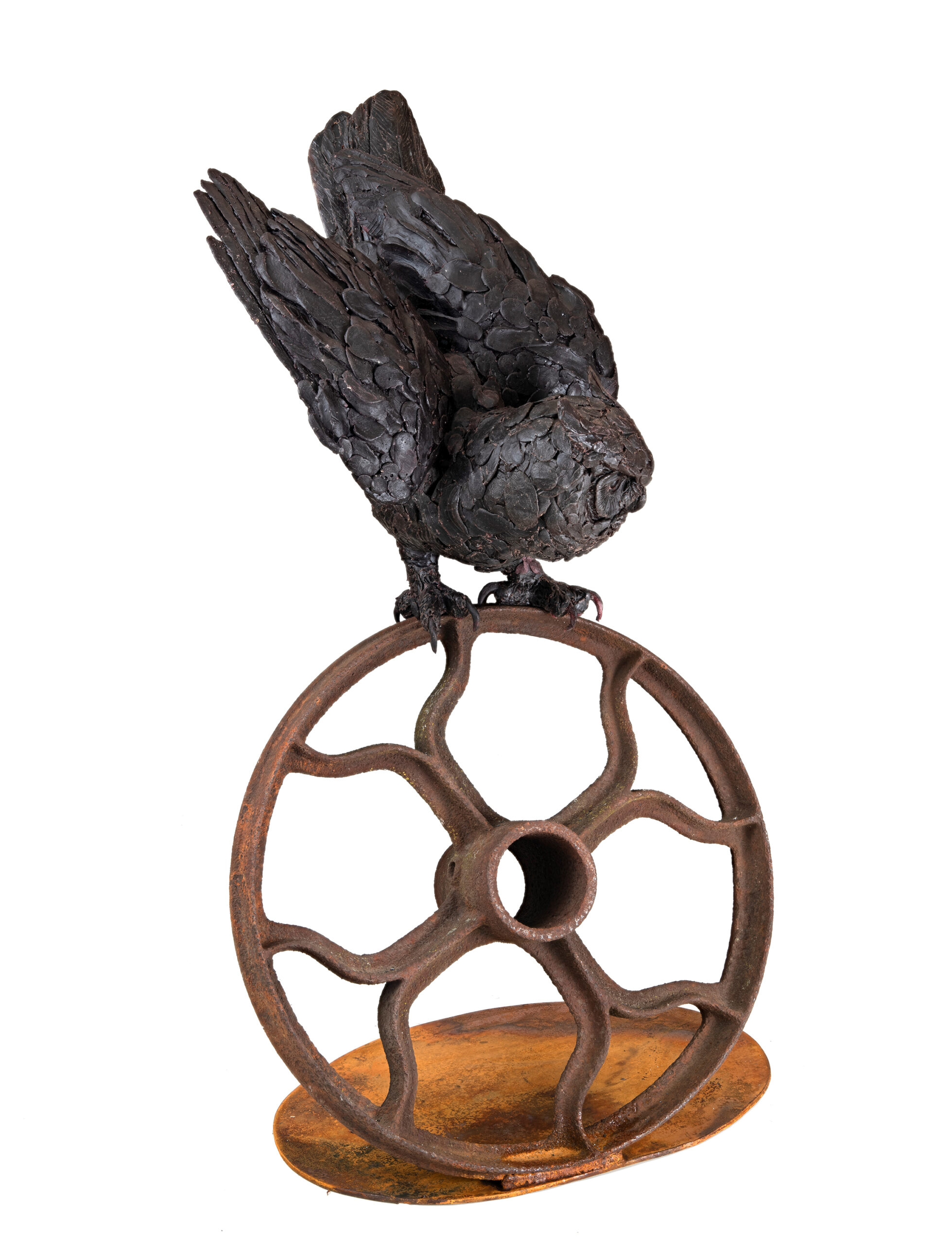 Paul Rhymer, “Night Moves,” bronze, 28 x 18 x 18 in.