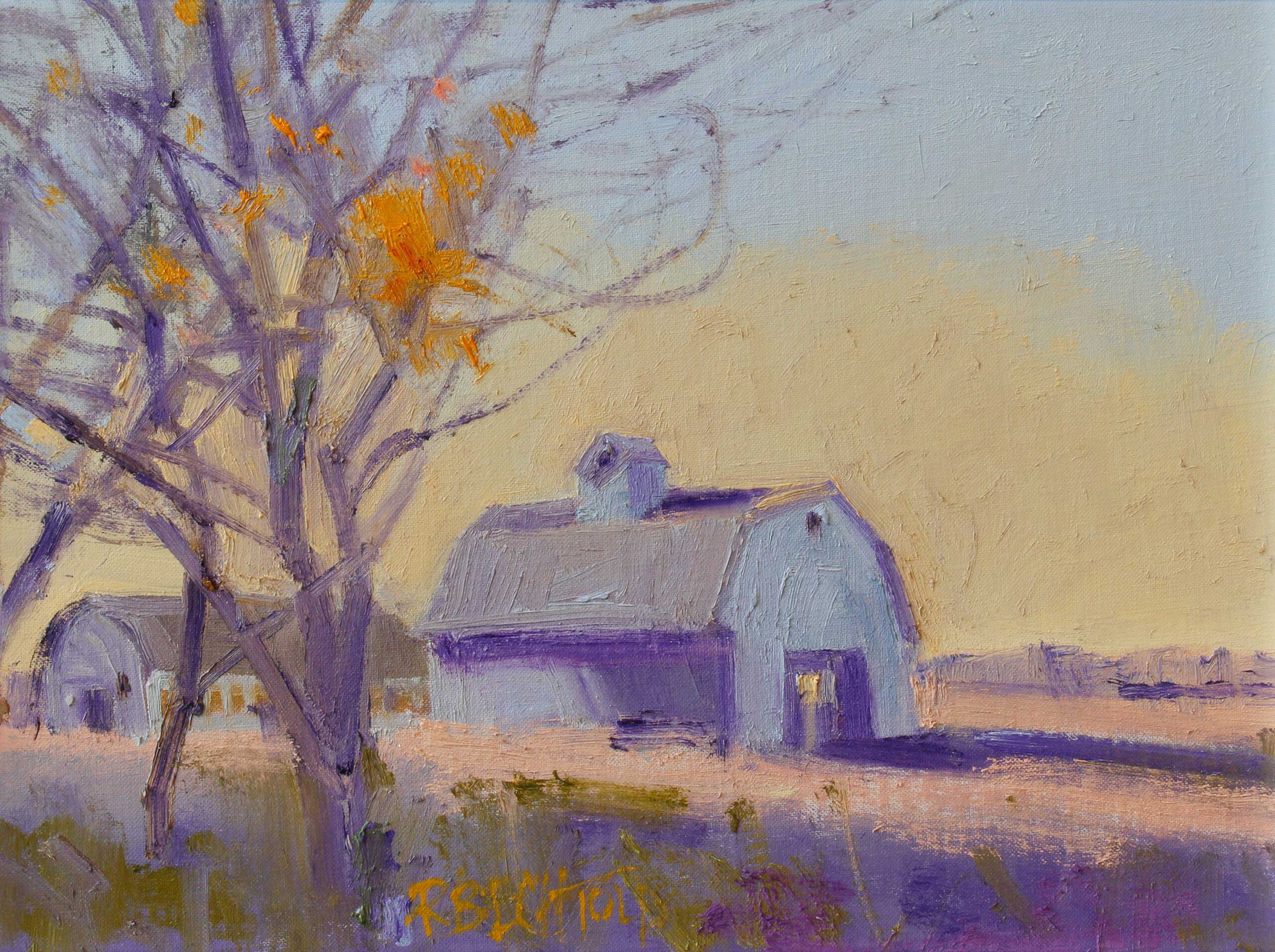 Rodger Bechtold, "Late Fall," Oil on Panel, 12 x 16 in. 