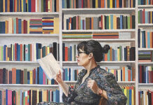 Artist to Watch: Nathan Bertling Nathan Bertling, "1. The Librarian," 2020, oil on linen, 24x30” – Private Collection