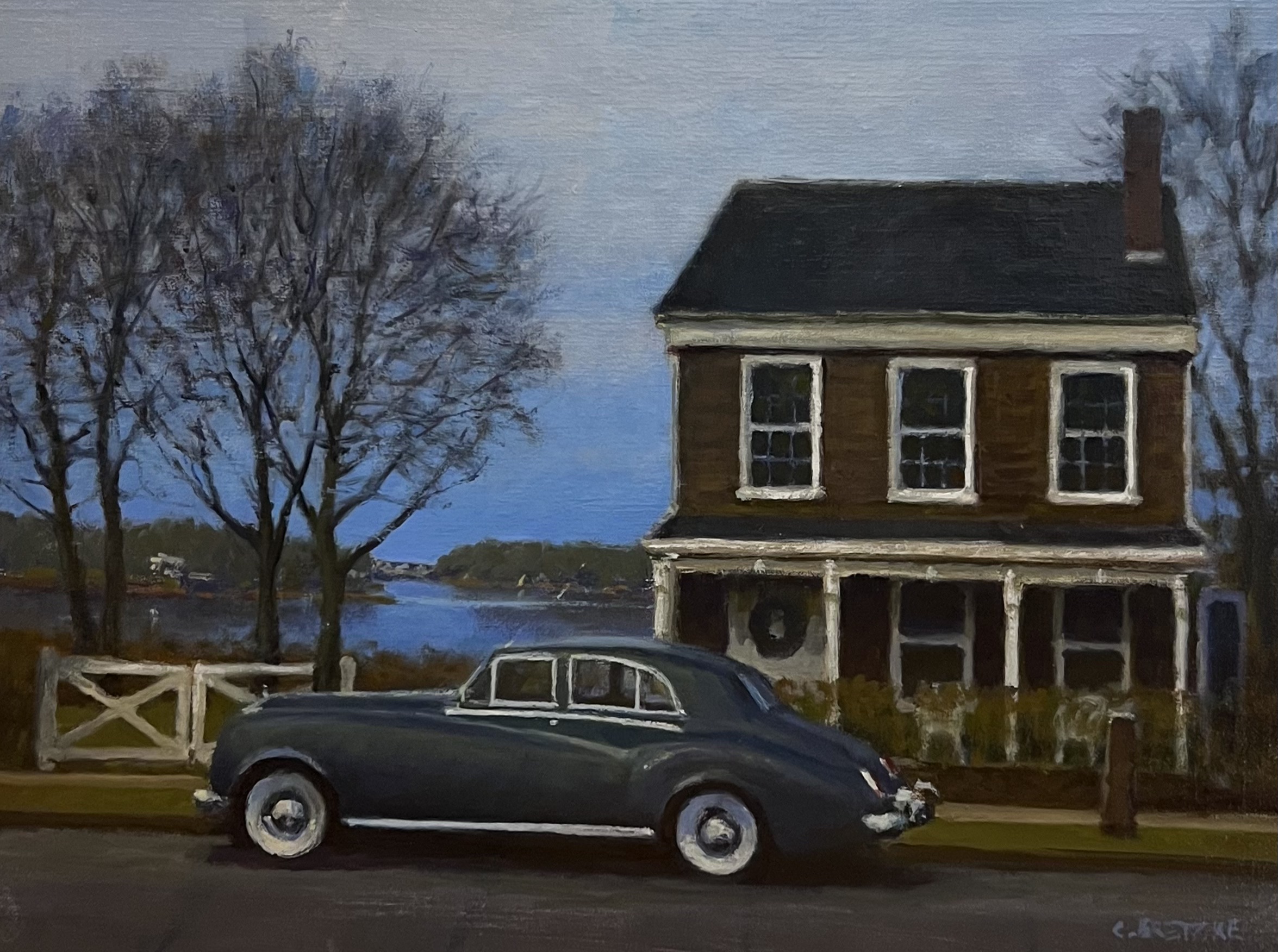 Contemporary realism art - "Long Island in December" by Carl Bretzke