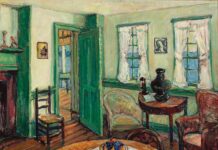 Domestic Modernism Russell Cheney (1881–1945), "Windows by the Sea," c. 1940s, oil on panel, 20 x 26 in., Ogunquit Museum of American Art, gift of Susan C. Hyde and Richard W. Hyde