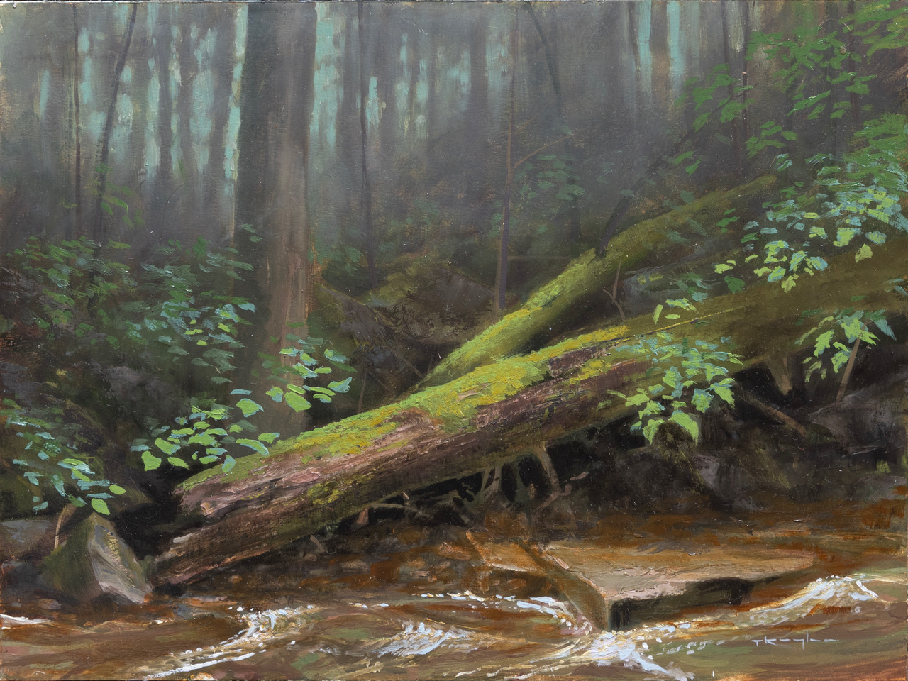 PleinAir Salon - Thomas Kegler, “After the Rains, PSALMS 51:10,” 2024, oil, 9 x 12 in.