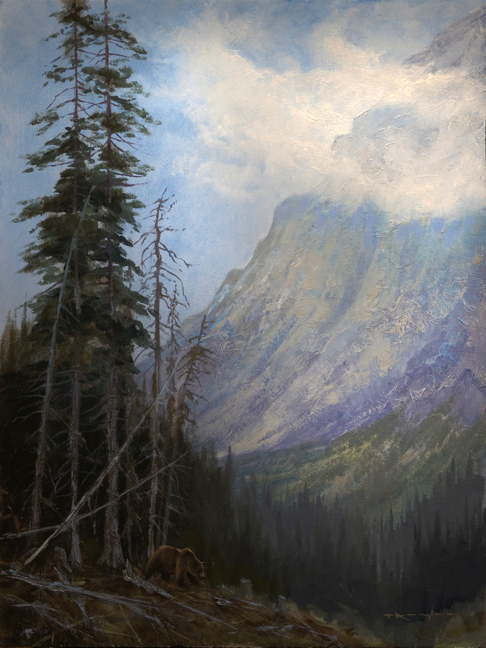 PleinAir Salon - Thomas Kegler, “Mountain Pass, Isaiah 41:10,” 2024, oil, 9 x 12 in.