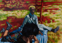 Inaugural Exhibition Highlights Brooklyn Artists Tabitha Whitley, "Botanic Luncheon," 2024, oil on canvas; courtesy of the artist