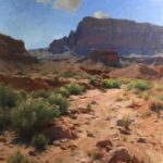 “Cathedral Wash” Captivates Salon Judge PleinAir Salon art competition - Kyle Ma, “Cathedral Wash,” Oil, 36x36 in.