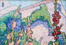 Blanche Lazzell: Becoming an American Modernist BLANCHE LAZZELL art (1878–1956), "Hollyhock," 1917, oil on canvas