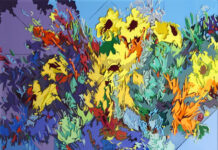 Janell James: Bridging Tradition and Innovation Contemporary art - "Wild Flowers" by Janell James