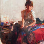 The Influence of Artist Richard Schmid RICHARD SCHMID (1934–2021), Nancy, 1991, oil on linen, 20 x 16 in.