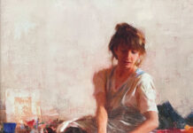 The Influence of Artist Richard Schmid RICHARD SCHMID (1934–2021), Nancy, 1991, oil on linen, 20 x 16 in.