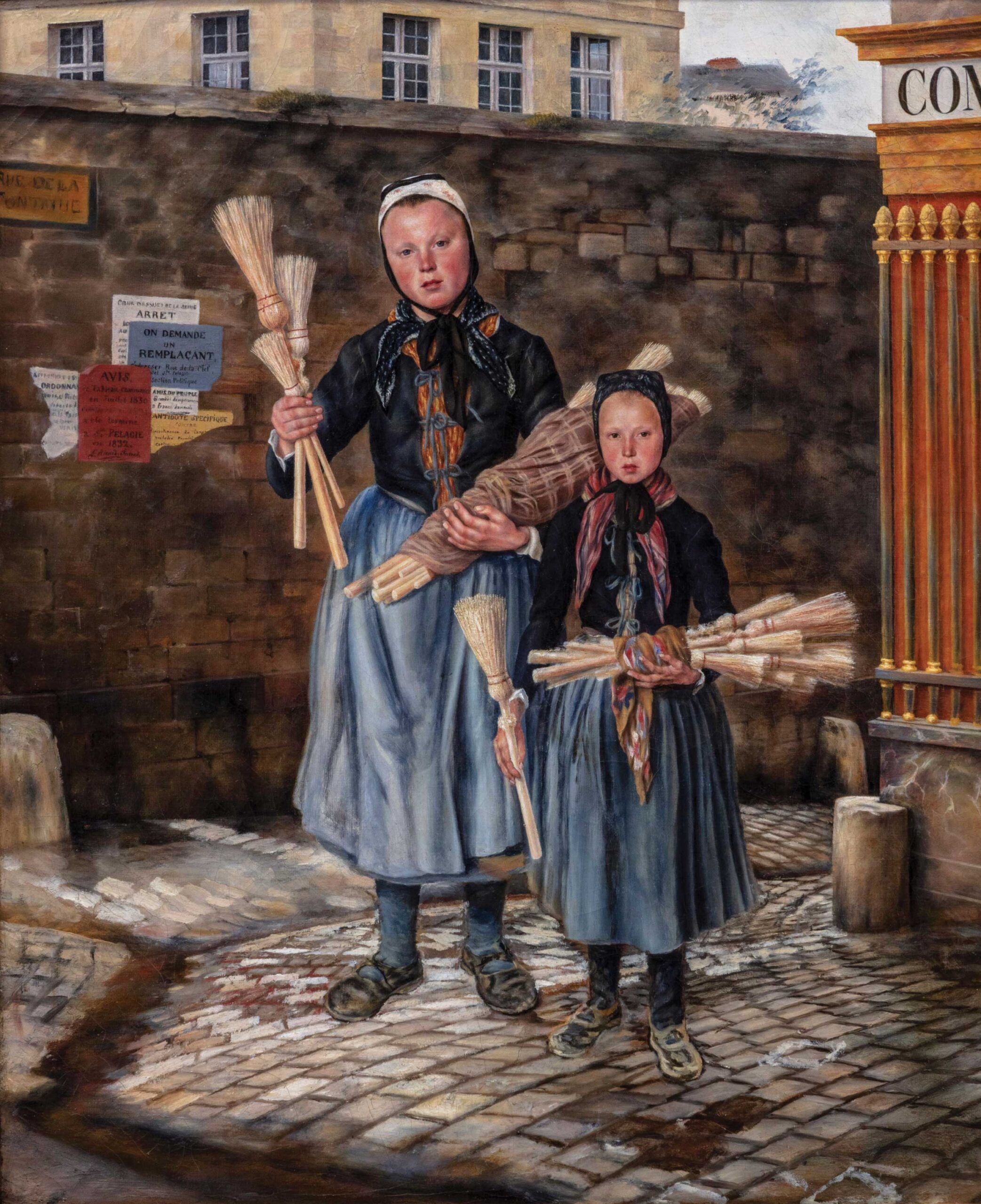 Gallery 19C’s “mystery picture” (oil on canvas, 25 1/2 x 21 1/4 in.), presumably painted in France in the mid- to late 19th century