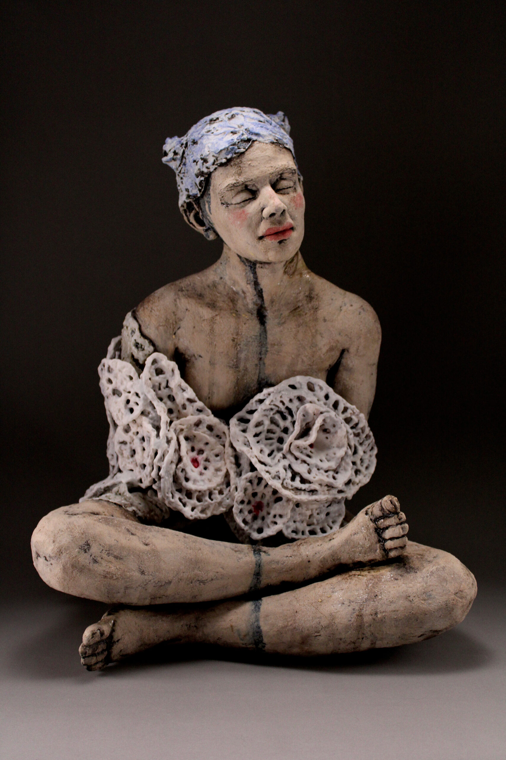 Tennessee Art - "Past Flowers," Hand Thrown Ceramic by Asia Mathis - Asia Mathis: Magnolia exhibit