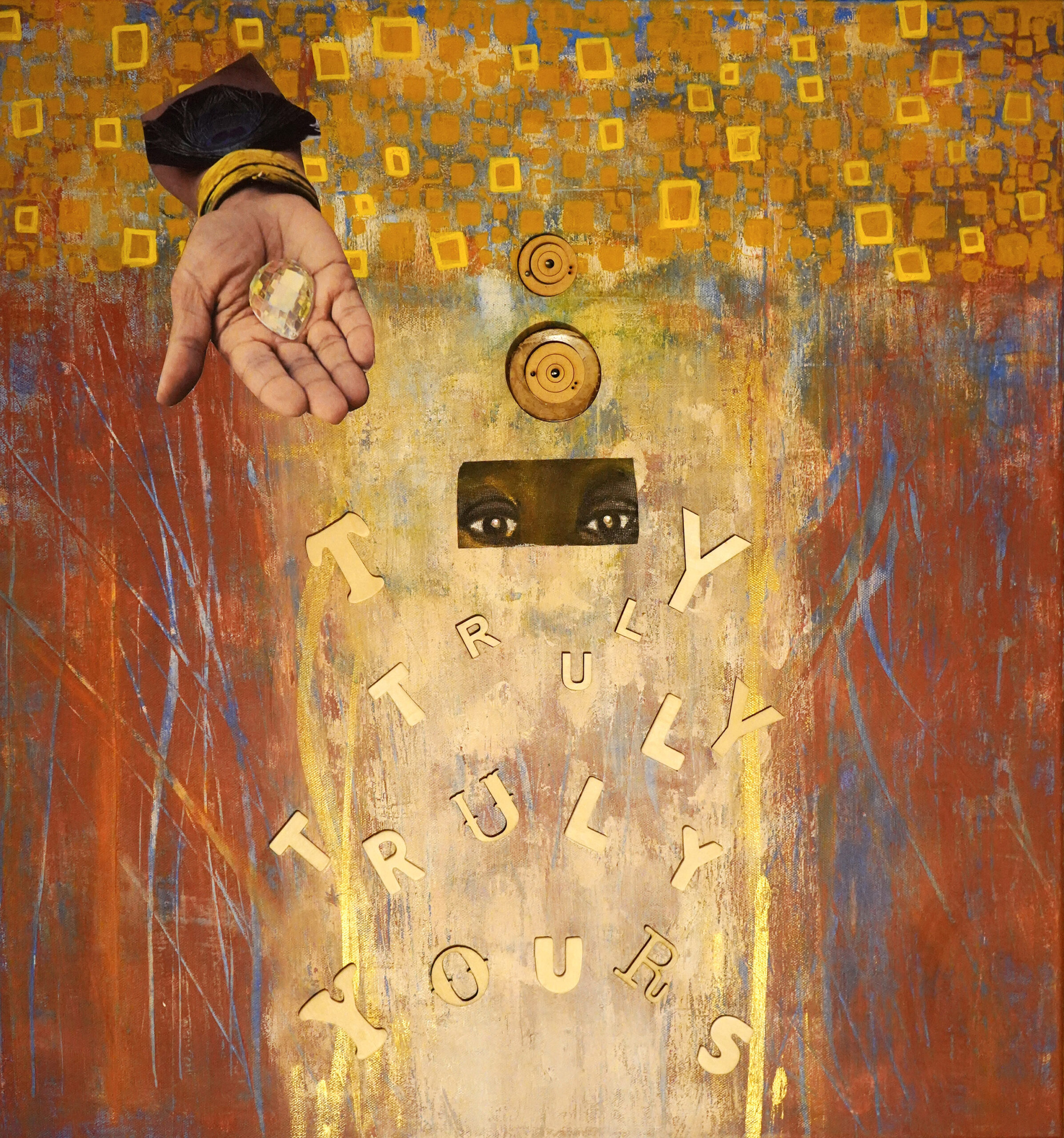 Tennessee Art - "The Invitation Arriving in a Shaft of Light," Mixed Media