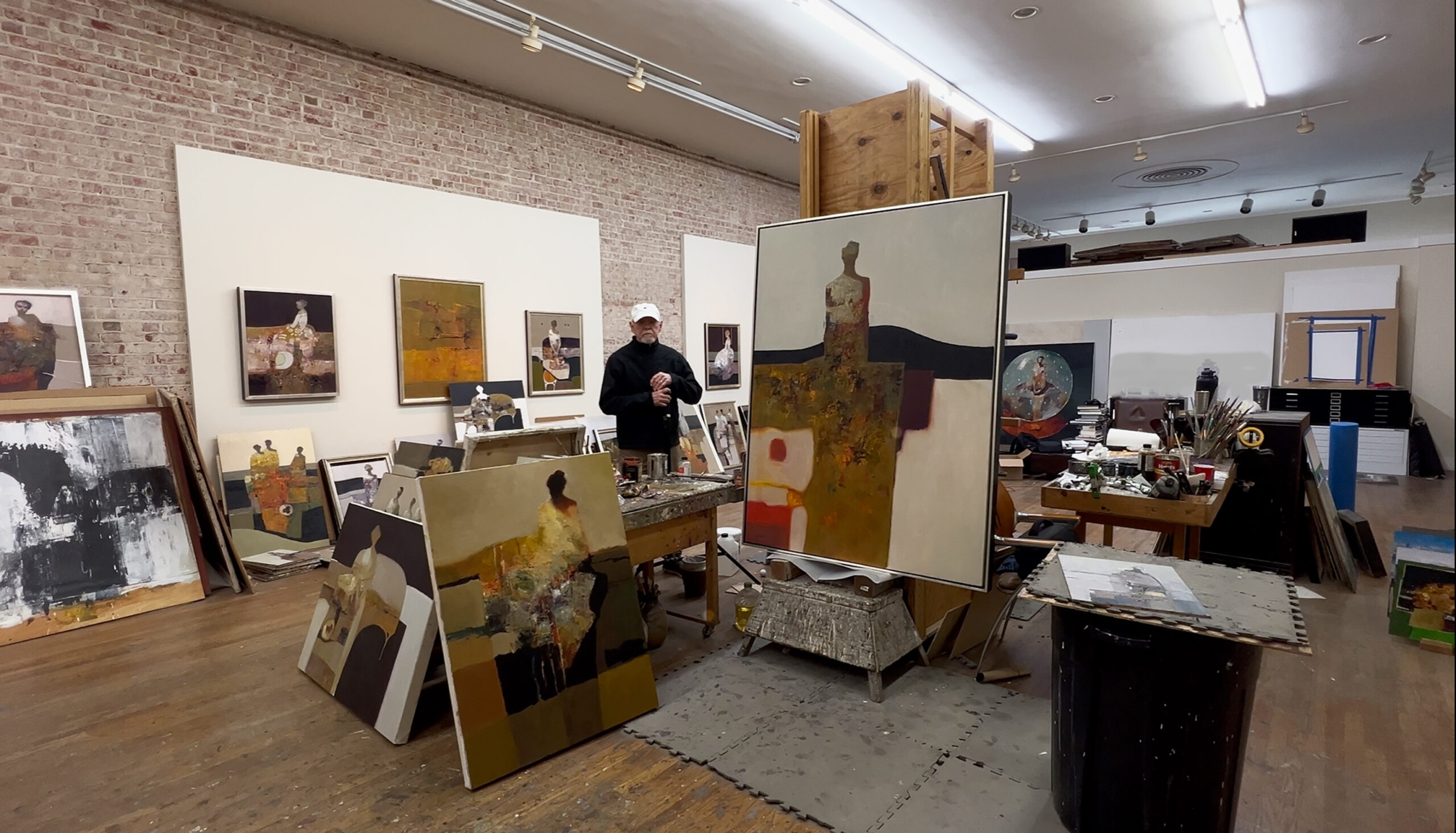 Laguna Plein Air Painters - Dan McCaw in the art studio