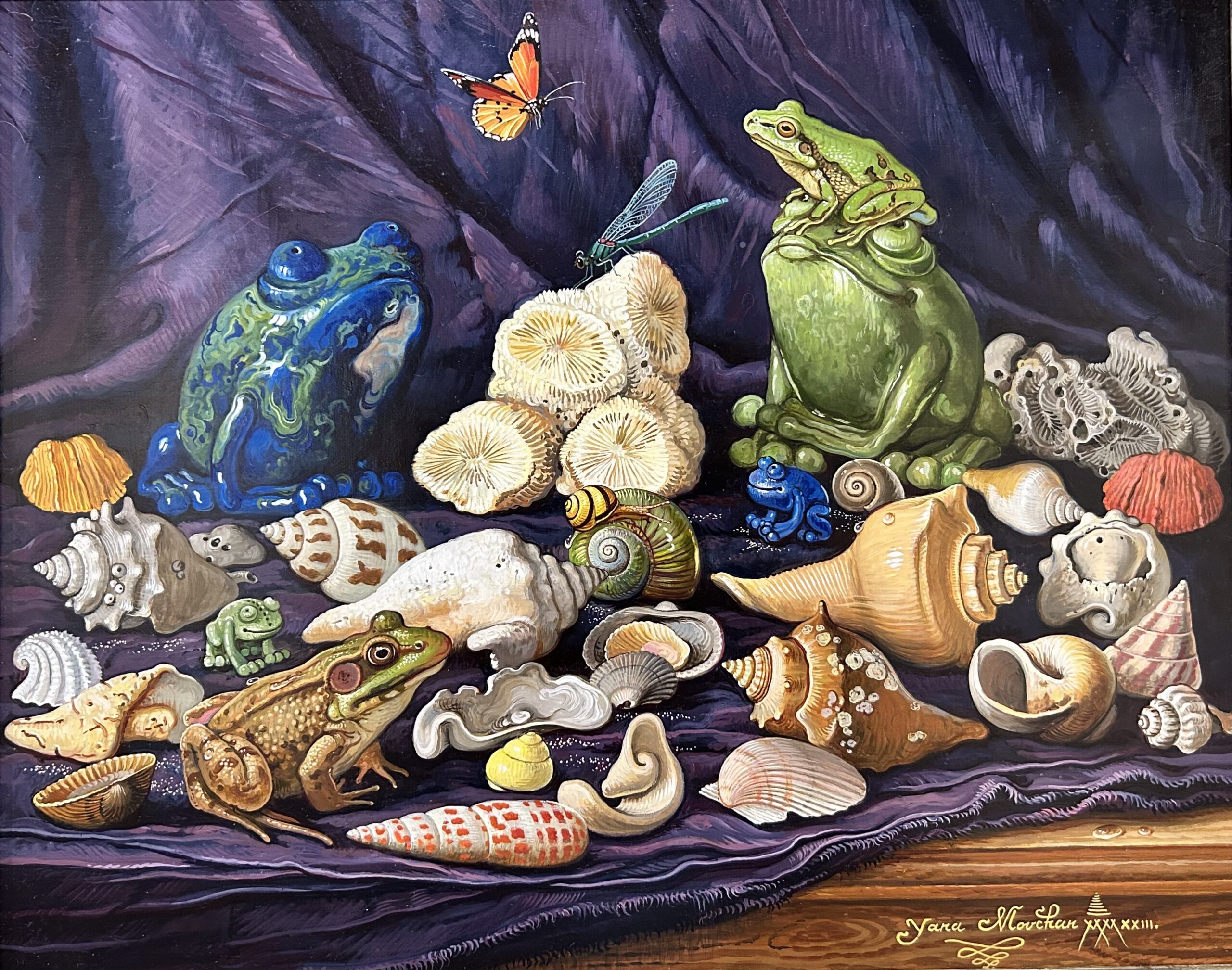 Yana Movchan, "Nature Made and Man Made," 16" x 20", oil on canvas, 2023