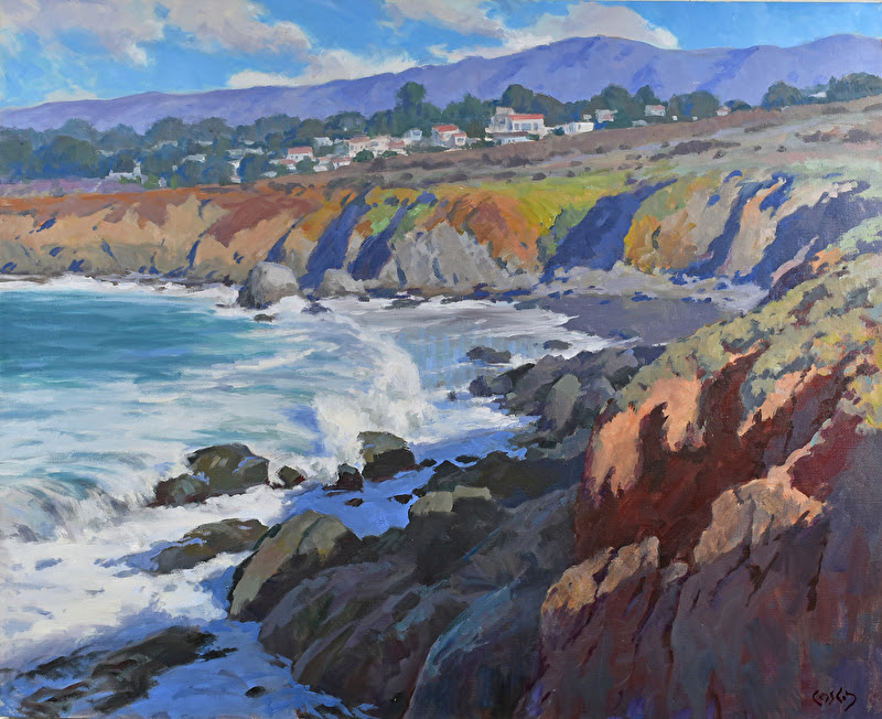John Cosby, "Ocean Village," 30 x 36 in.