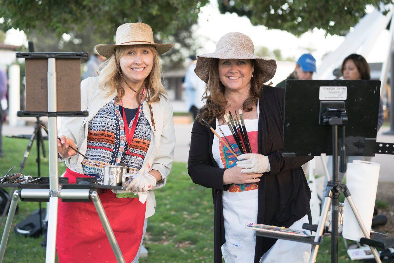 Painting on location during a PACE paint-out