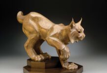Capturing Wildlife – In Bronze Loveland Museum - Rosetta (b. 1945), "Lynx" (artist’s proof), 1993, bronze (edition of 18), 16 x 21 x 15 in.