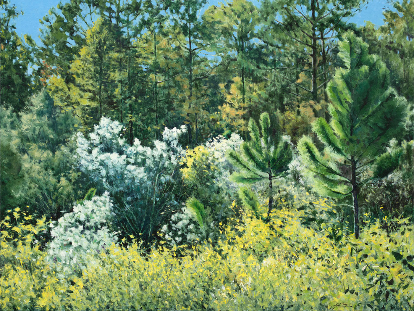 oil painting of tree landscape