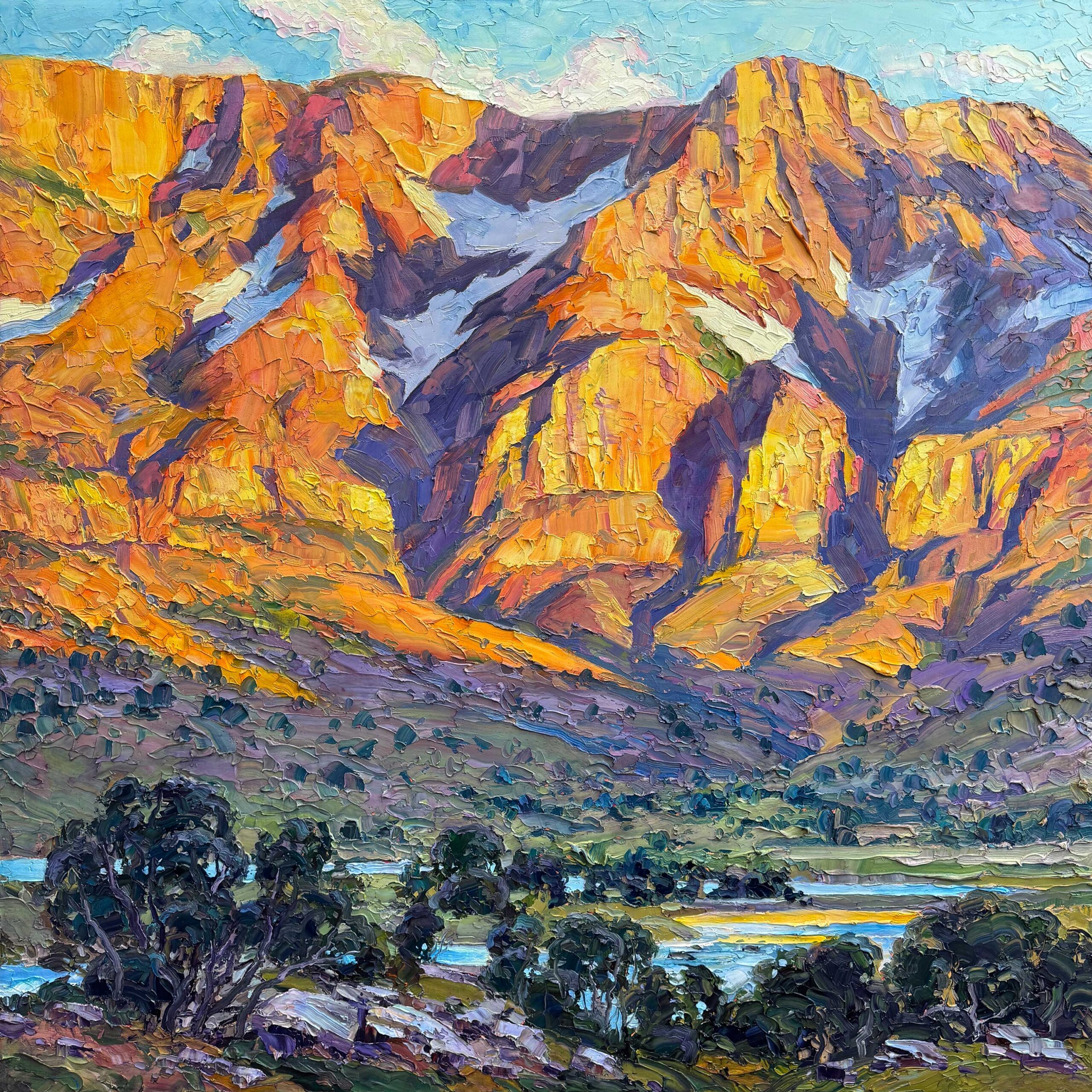 Quest for the West - Brad Teare, “High Desert Light,” 2025, oil on canvas, 48 x 48 inches