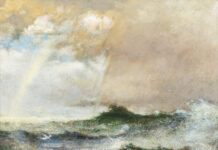 Daingerfield & the Tonalist Instinct Elliott Daingerfield, "The Promise," undated, oil on canvas, promised gift from Bonnie & Jamie Schaefer. On loan from the private collection of Bonnie & Jamie Schaefer. Photo: Joshua White