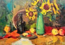 American Impressionist Society: 2025 Award Winners American Impressionist Society - Best of Show: Eric Jacobsen, "Sunflowers 1," oil, 16 x 22 in.