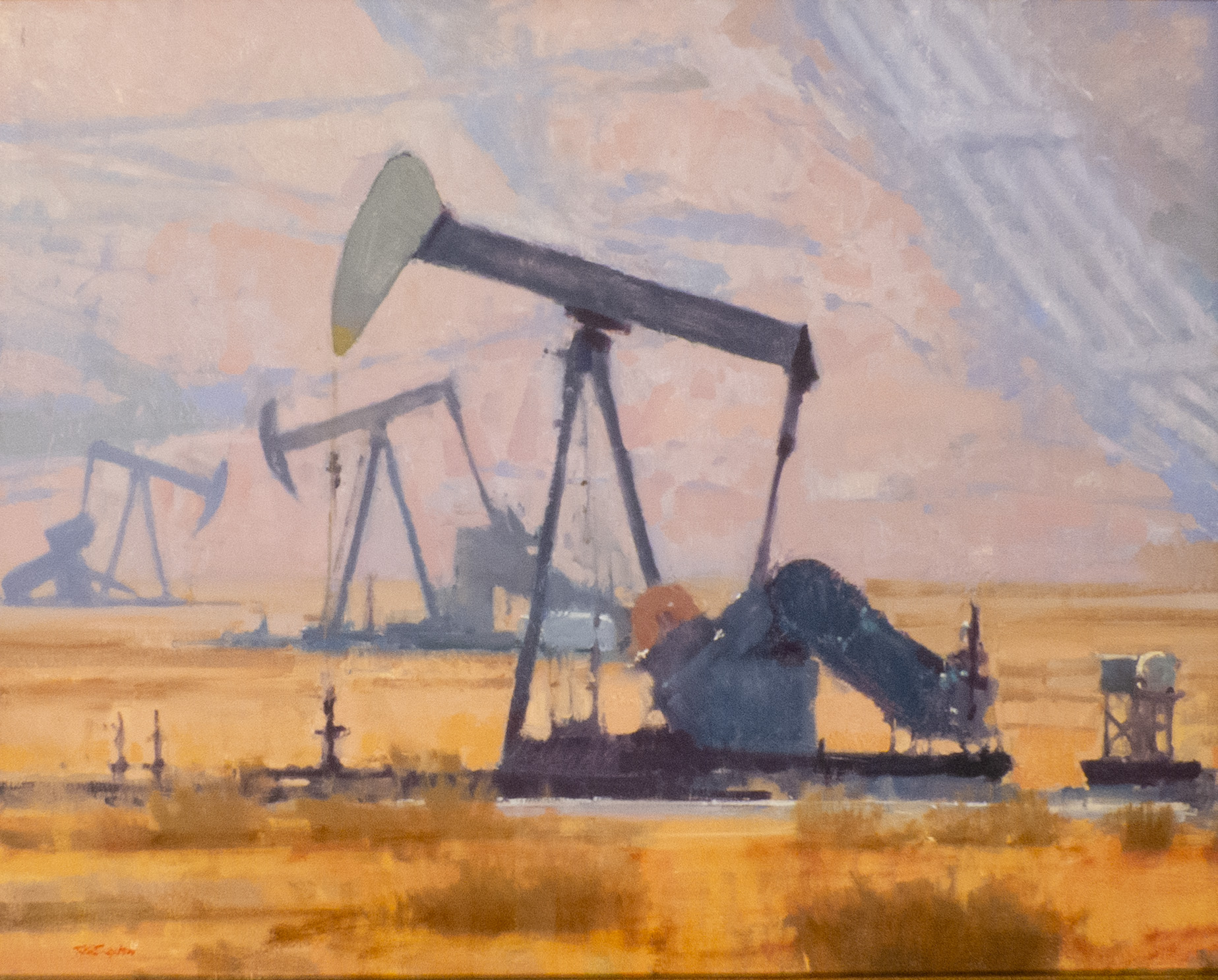 Randall C. Sexton, "Oil and Water," c. 1999, oil on canvas, 24 x 30 in.