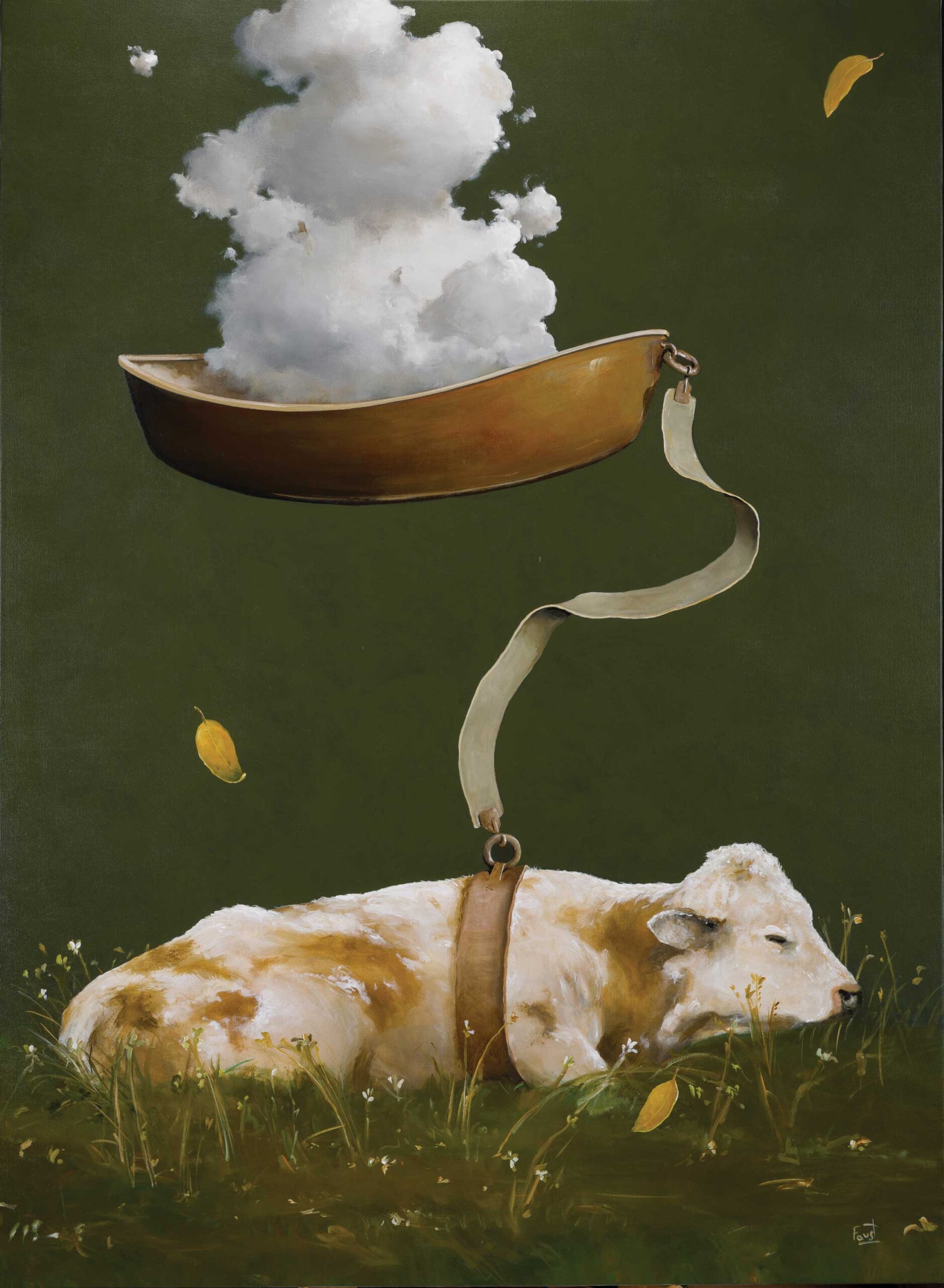 Jeff Faust (b. 1952), "Clouds for the Poets," 2016, acrylic on canvas, 60 x 44 in.