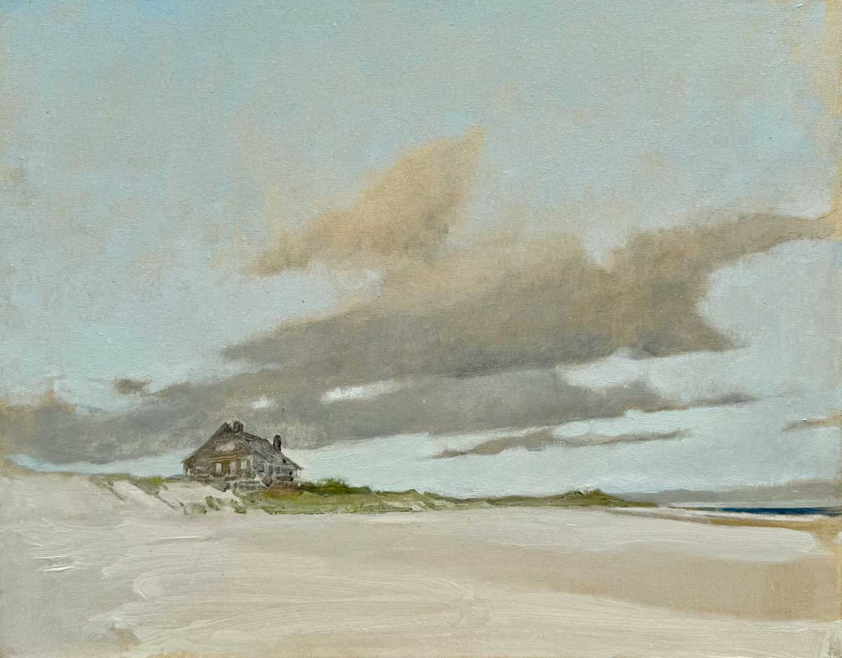 Terry Elkins, Kennedy House, 16 x 20 inches, oil on linen, 2025