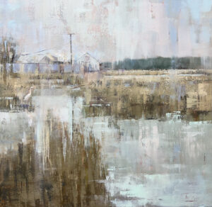 impressionistic water and sky